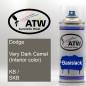 Preview: Dodge, Very Dark Camel (Interior color), KB / SKB: 400ml Sprühdose, von ATW Autoteile West.